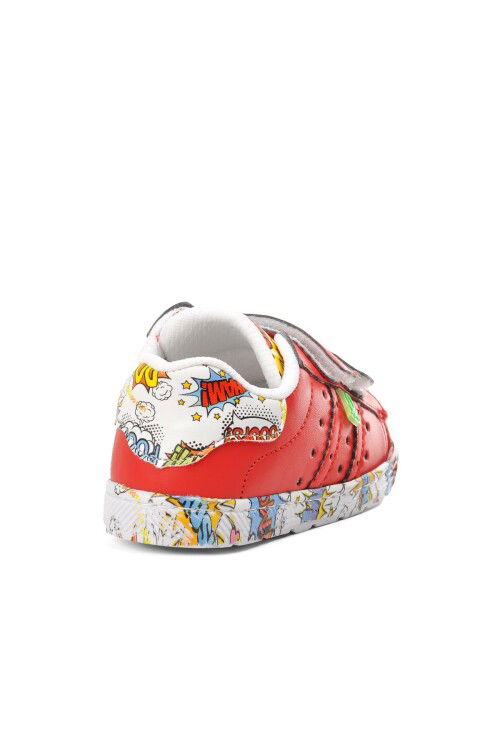 Red Velcro Baby Sneakers BN-30844 B