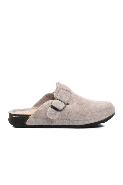 Beige Textile Womens Slippers K-9548 Z
