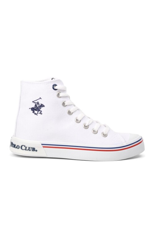 White Ankle-Length Womens Sneakers PO-10141 Z