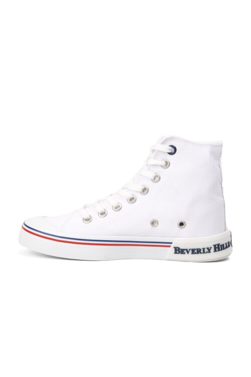 White Ankle-Length Womens Sneakers PO-10141 Z