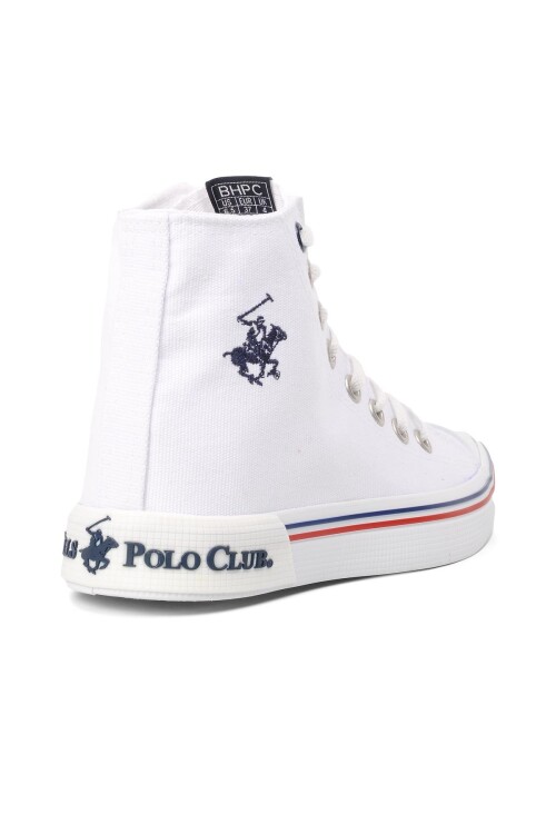 White Ankle-Length Womens Sneakers PO-10141 Z