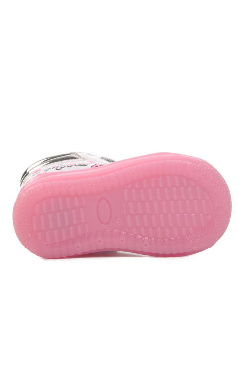 White Pink Zippered Girls Boots Sirius B