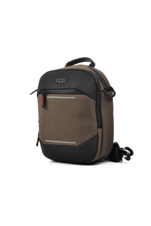 Khaki-Black Unisex Shoulder Bag 31303