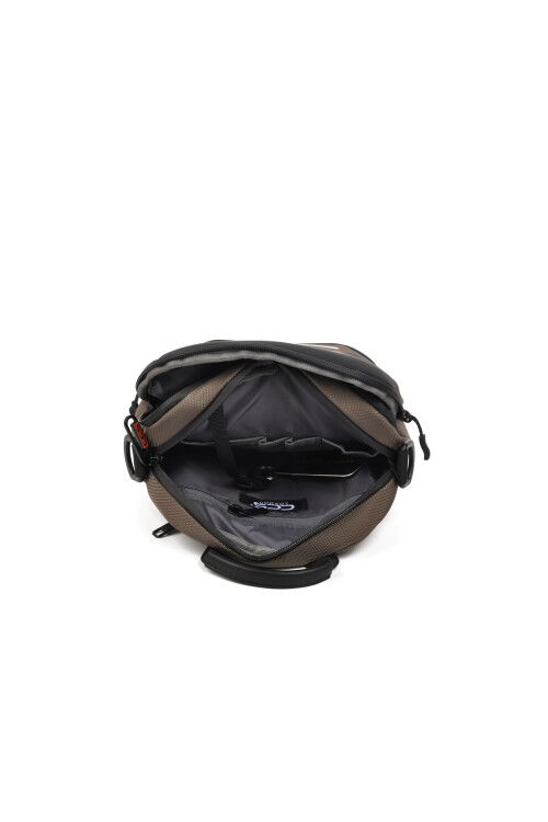 Khaki-Black Unisex Shoulder Bag 31303