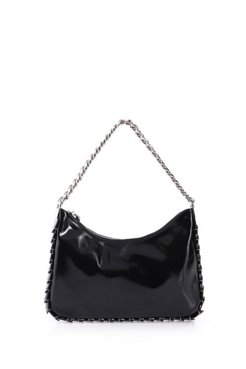 Black Womens Shoulder Bag CCS London 17164 Bag