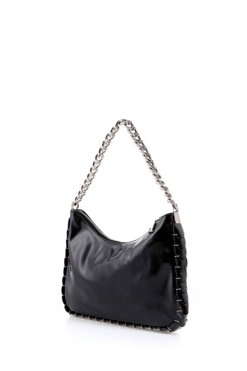 Black Womens Shoulder Bag CCS London 17164 Bag