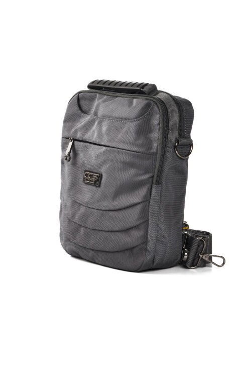 Gray Mens Hand and Shoulder Bag 31387