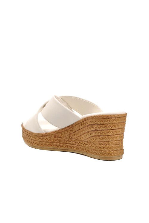 Beyaz  Kadın Terlik CPR-22618 Z