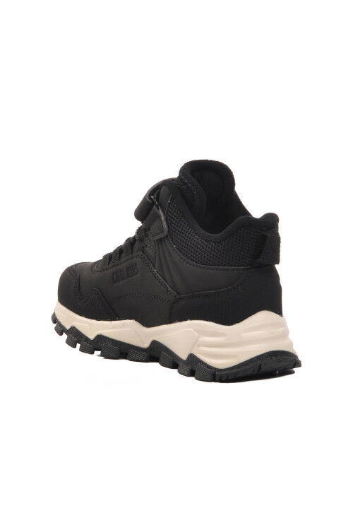 Black Unisex Velcro Kids Boots Doruk P