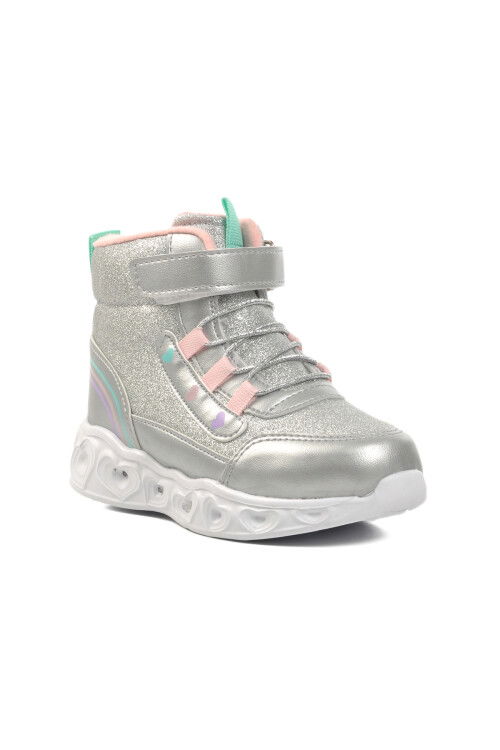 حذاء فضي للبنات للأطفال P