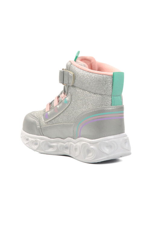 حذاء فضي للبنات للأطفال P