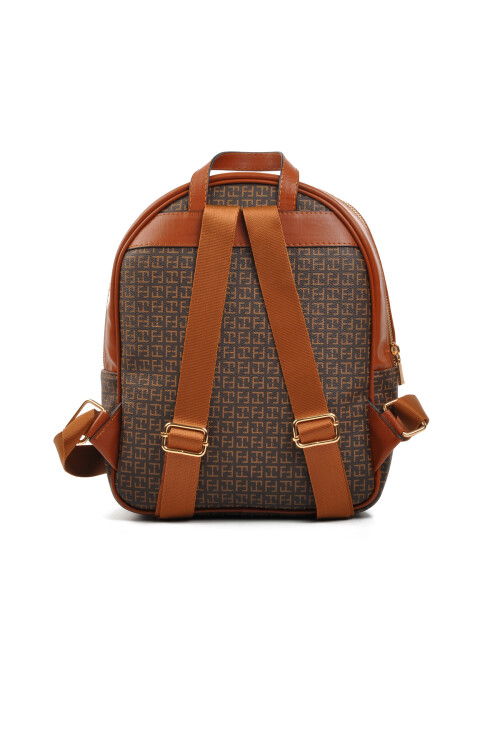 Brown Faux Leather Womens Shoulder Bag 4A72 Bag