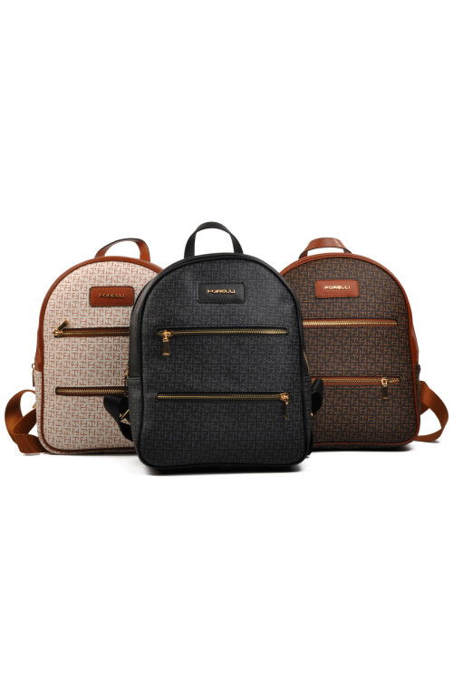 حقيبة كتف نسائية من الجلد الصناعي باللون الأسود 4A72