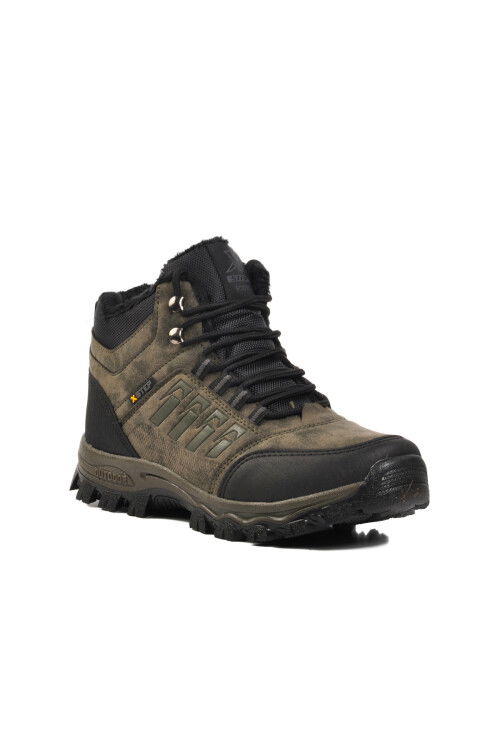 Khaki Non-Slip Sole Water Repellent Mens Outdoor Boots X6 M