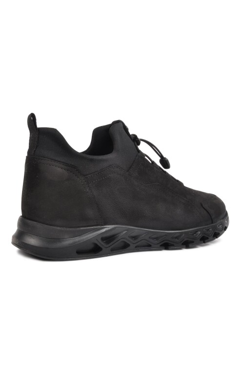 Black Genuine Leather Mens Casual Shoes 102 19664-MM