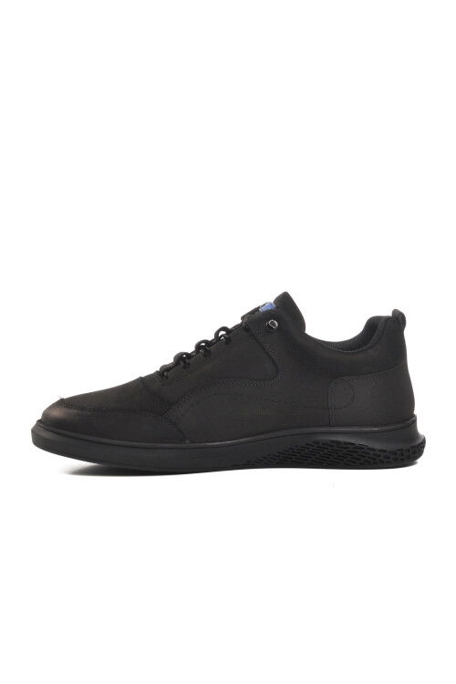 Black Nubuck Mens Casual Shoes Parma 102 20590 M