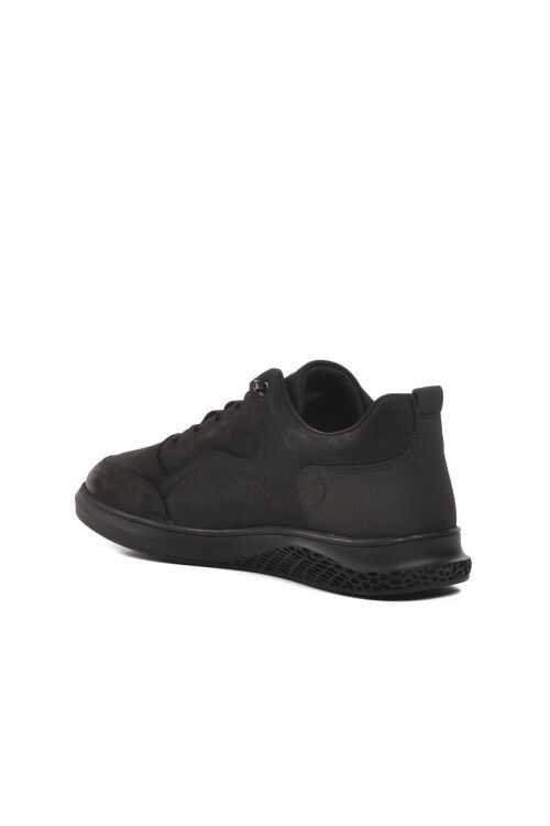 Black Nubuck Mens Casual Shoes Parma 102 20590 M