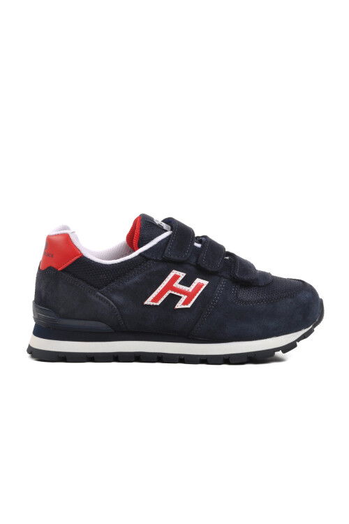 Navy Blue-Red Kids Sneaker Peru 102 19250 F