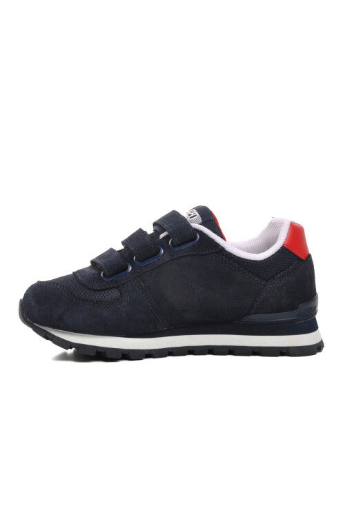 Navy Blue-Red Kids Sneaker Peru 102 19250 F