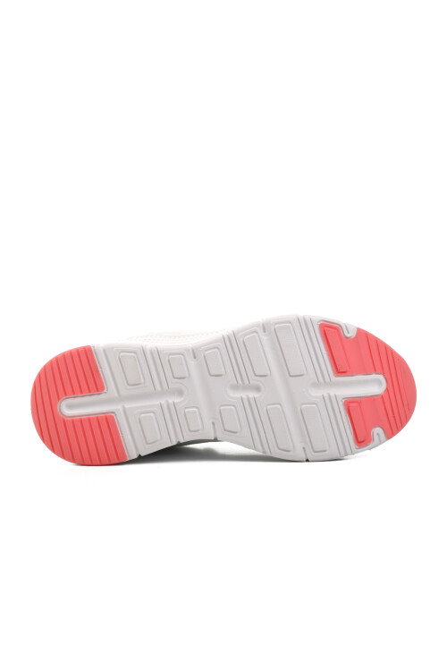 Beyaz Mavi Fileli Hafif Esnek Kadın Spor Ayakkabı Polina 101 23380 G