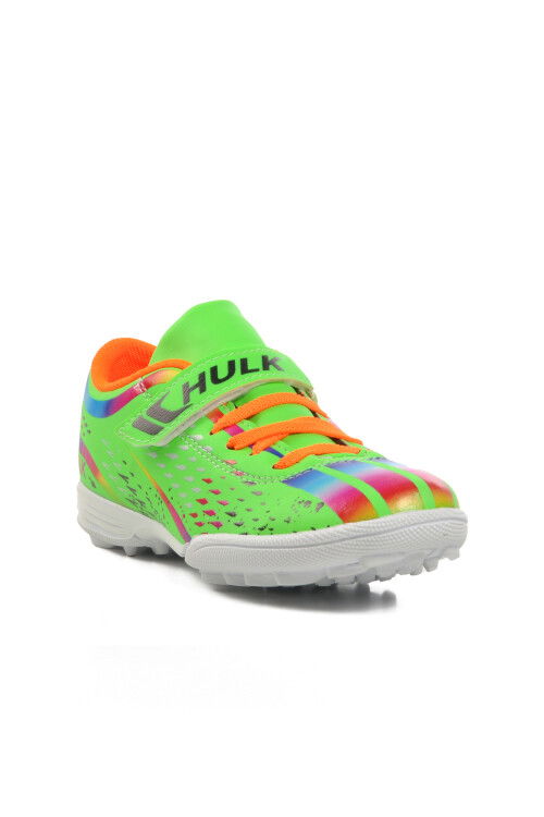 Green-White Childrens Artificial Turf Shoes Hulk 129-F