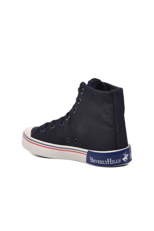 حذاء رياضي نسائي أزرق داكن بطول الكاحل PO-10141 Z