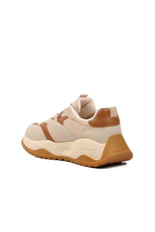 Sand-Tan Lace-Up Unisex Sneaker 9950 G
