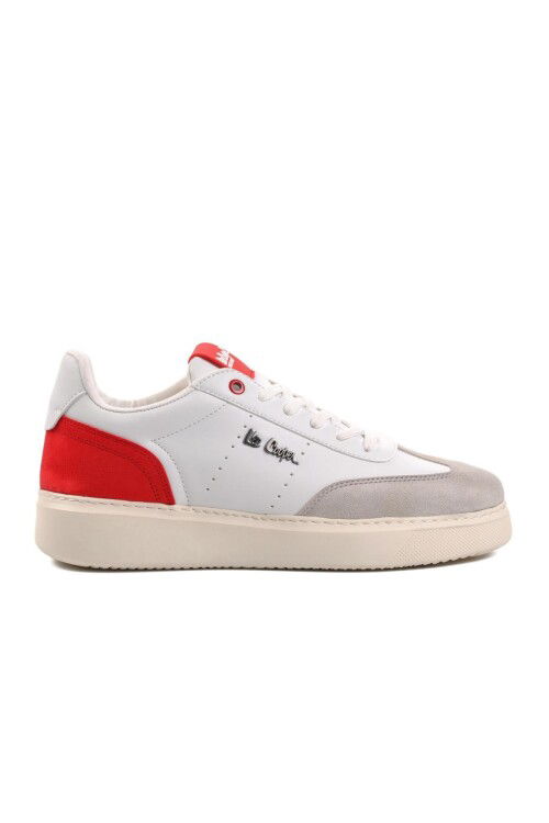 White-Red Mens Sneakers LC-31010 M