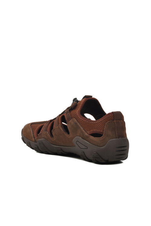 حذاء رجالي كاجوال بني من جلد النوبوك 152-15539 M