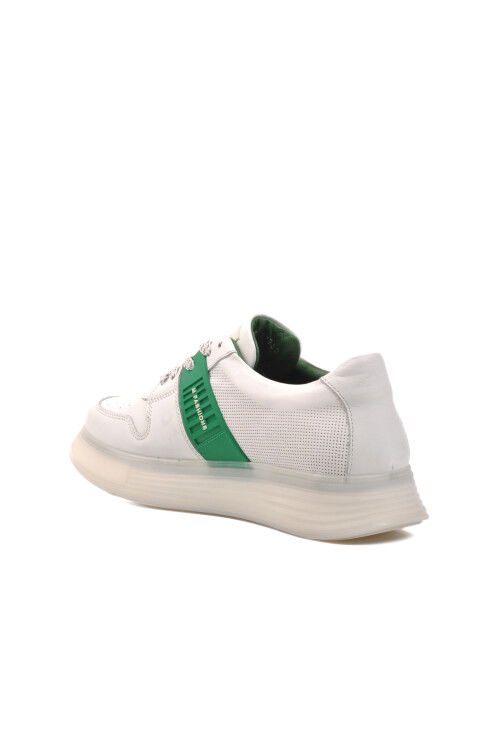 White-Green Mens Casual Shoes 152-17266 M