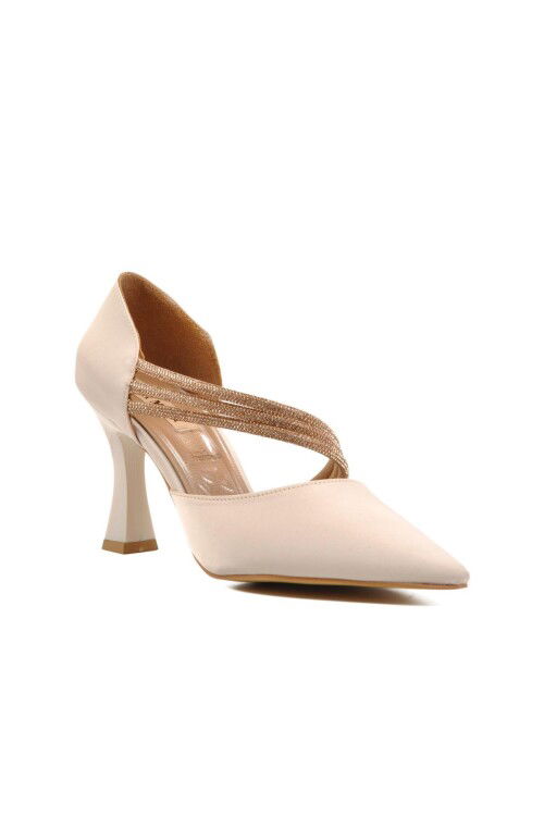 Ten Saten  Kadın Abiye Ayakkabı K252 Z