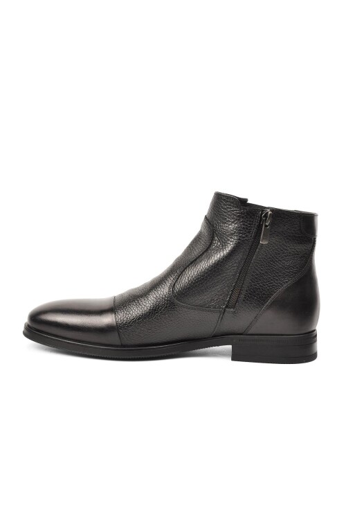 Black Genuine Leather Mens Boots 11925251 M