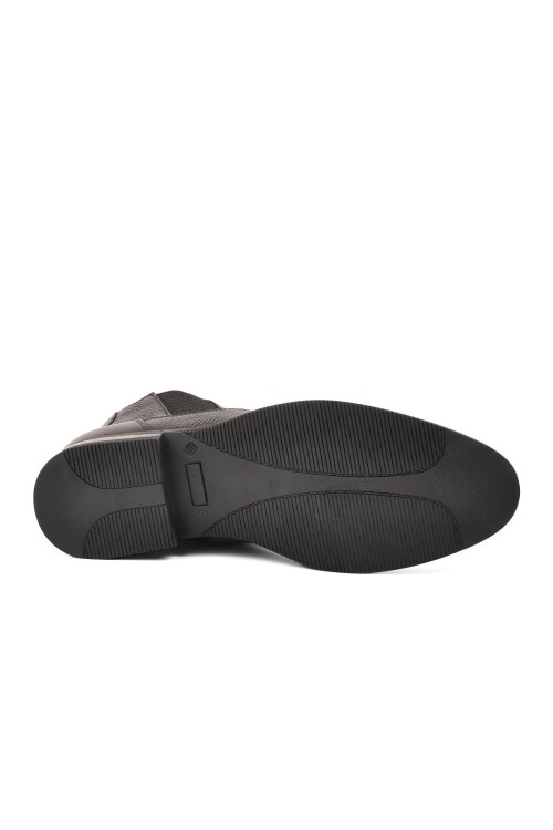 Black Genuine Leather Mens Boots 11925251 M