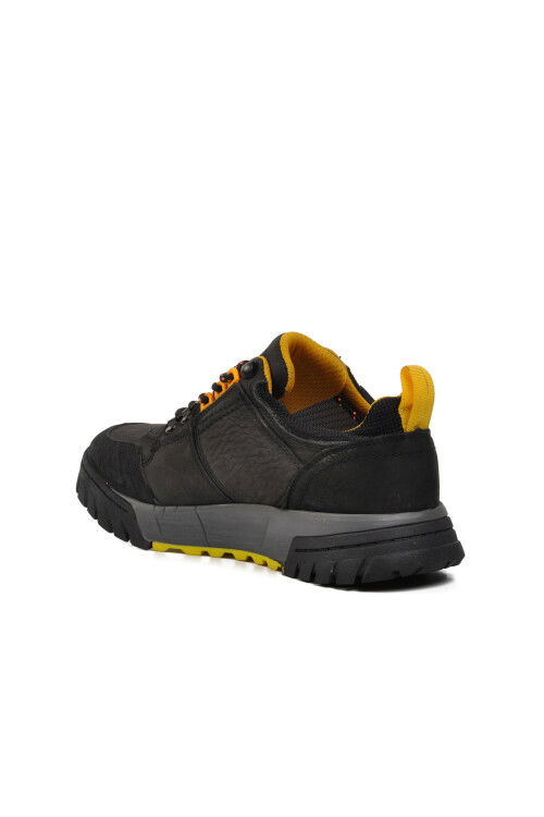 Black Genuine Leather Mens Casual Shoes 152-18497 M