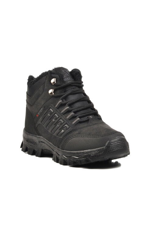 Black Non-Slip Sole Water Repellent Unisex Outdoor Boots X6 G