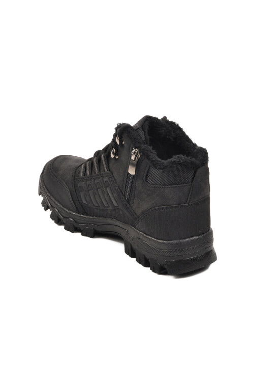Black Non-Slip Sole Water Repellent Unisex Outdoor Boots X6 G