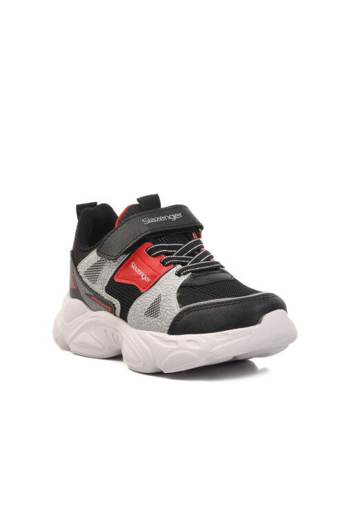 حذاء رياضي للأطفال باللونين الأسود والأحمر من نيلسون إف