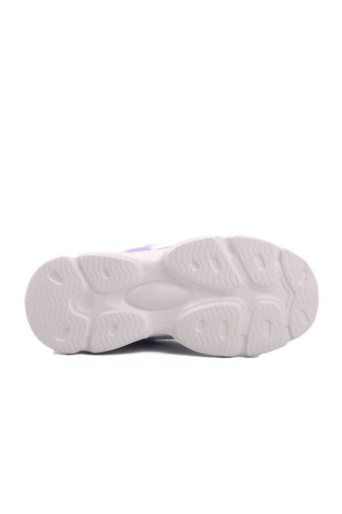 White-Lilac Kids Sports Shoes Nigeria F