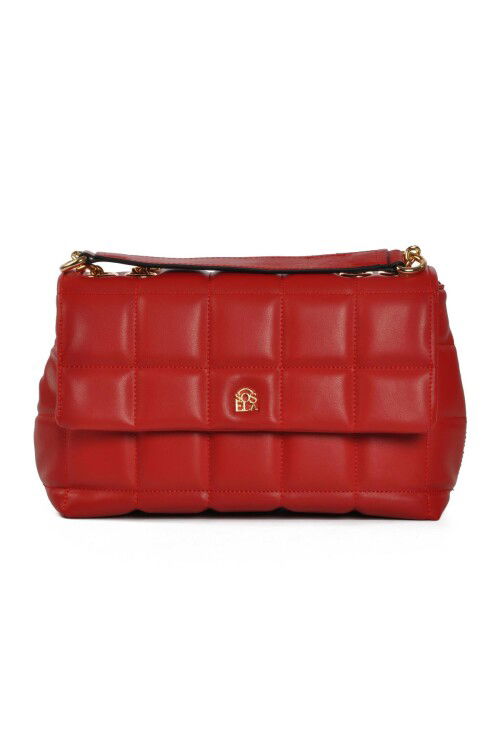 حقيبة كتف نسائية حمراء 67-7114