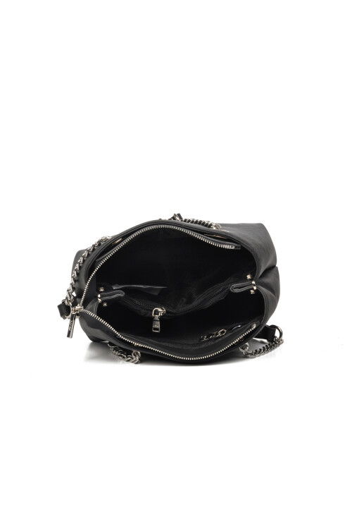 حقيبة كتف نسائية سوداء من يو إس بولو US24123