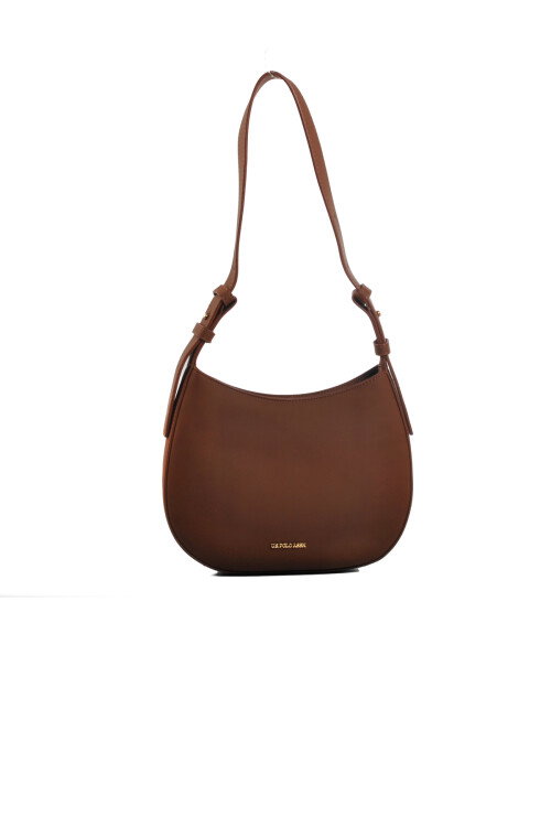 حقيبة كتف نسائية من يو إس بولو باللون البني الفاتح US24629