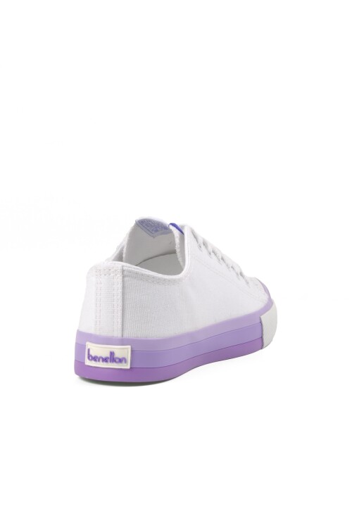 White-Lilac Womens Sneakers BN-30176 G