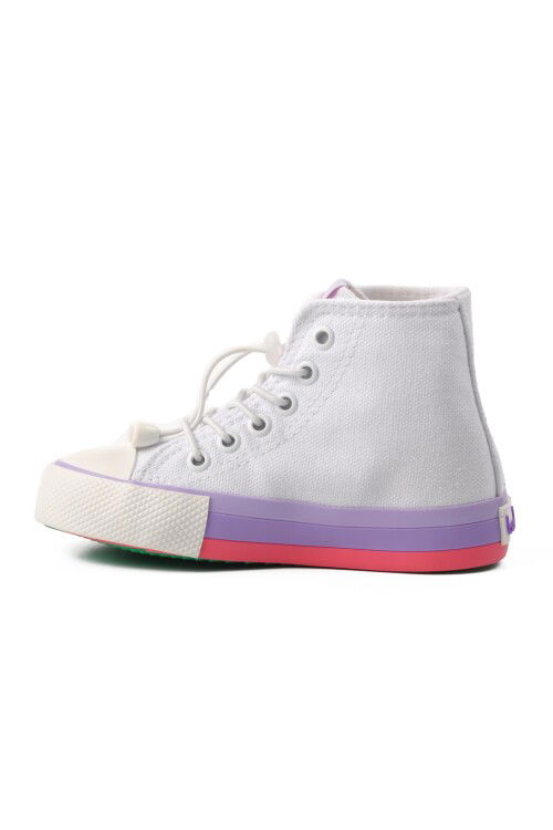 White-Lilac Childrens Sports Shoes BN-30651 P