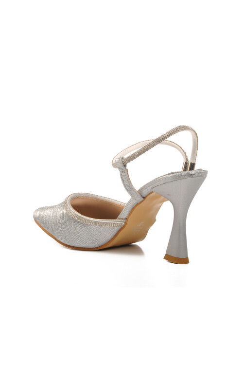 حذاء سهرة نسائي فضي 4755005 Z