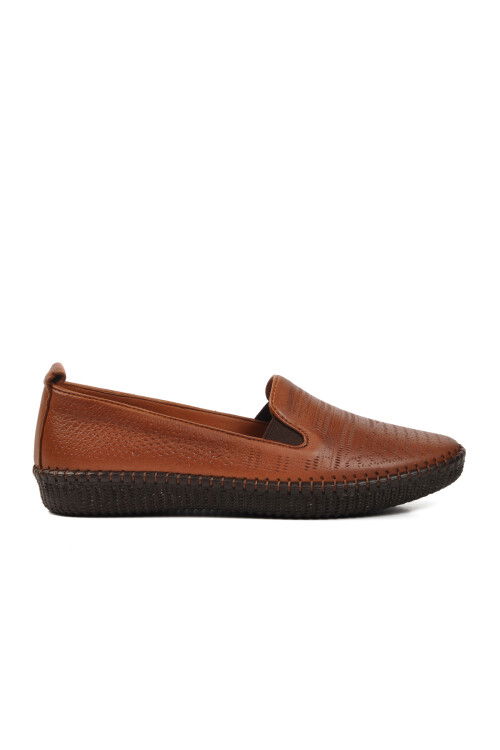 Taba Hakiki Deri Anatomik Kadın Casual Ayakkabı 7232 Z