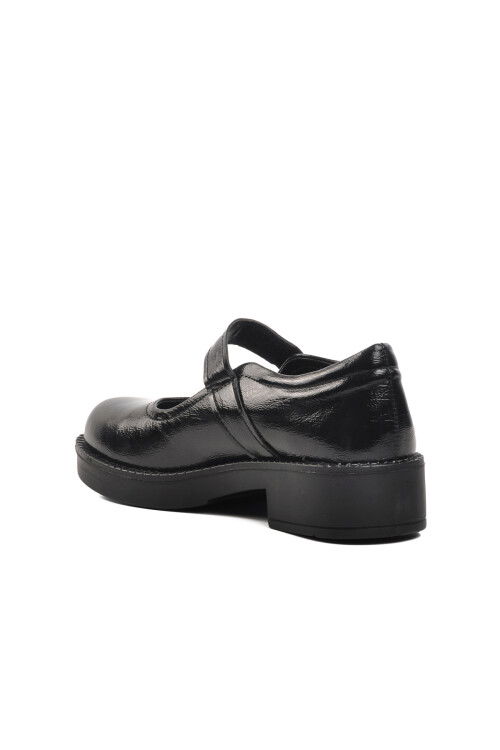 Black Patent Leather Womens Casual Shoes 77602 Z