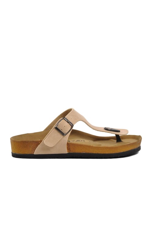 Beige Womens Slippers 20-166 Z