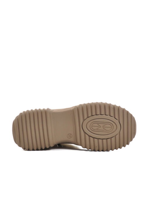 Beige Fur-lined Womens Boots K108906 Z