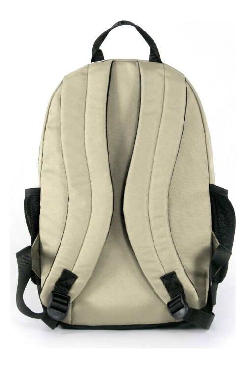 Beige-Black Unisex Backpack 03838
