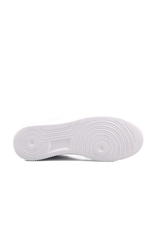 White Lace-Up Mens Sneakers 042 M